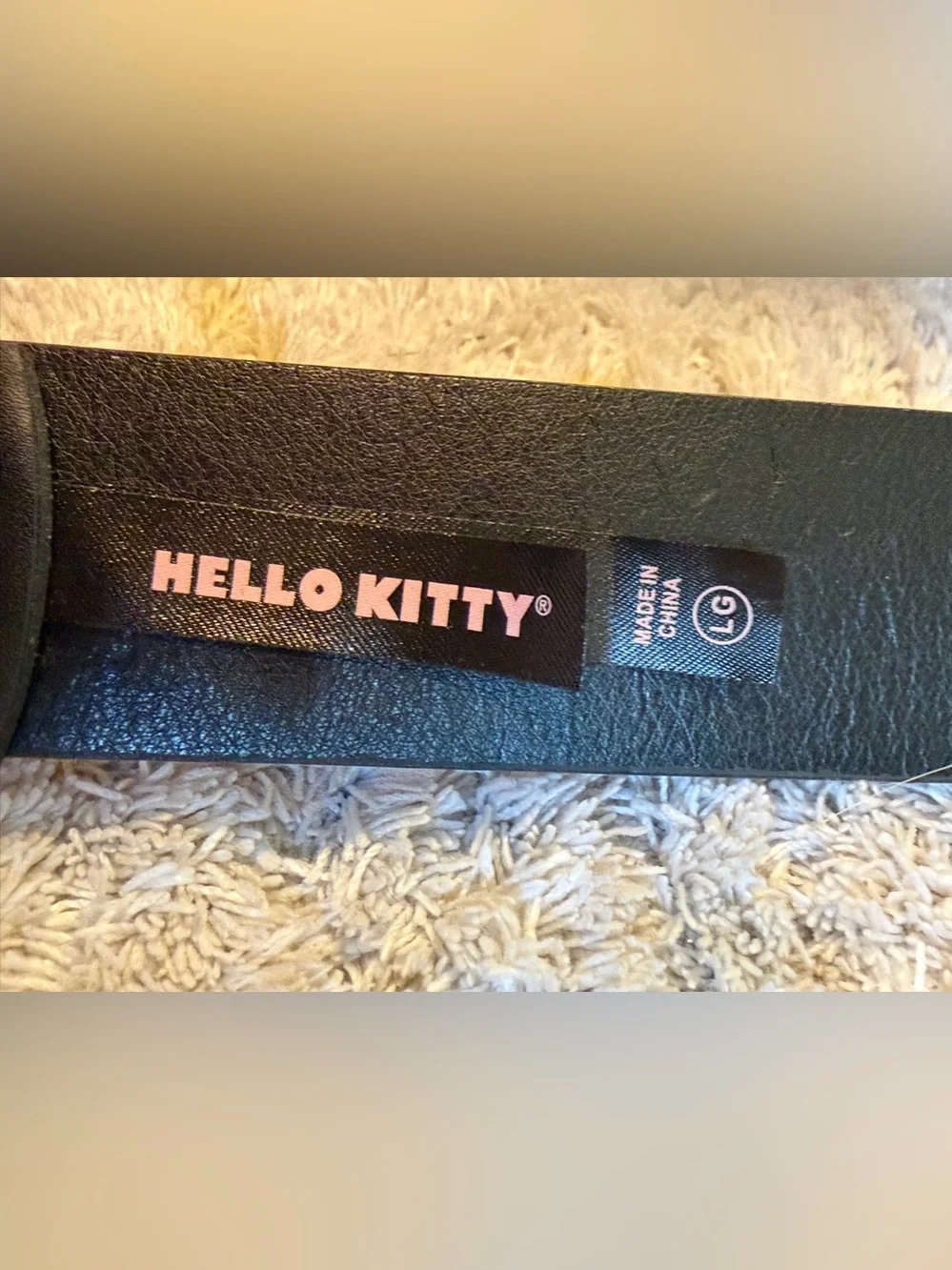Hello Kitty Pink Bow Rhinestone Belt Buckle large NWOT